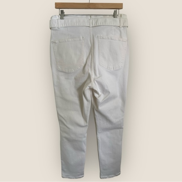 Express White Ankle Cropped Pants - Picture 2 of 12